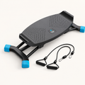 Slide Stepper Ski Trainer with Resistance Bands and LCD Monitor
