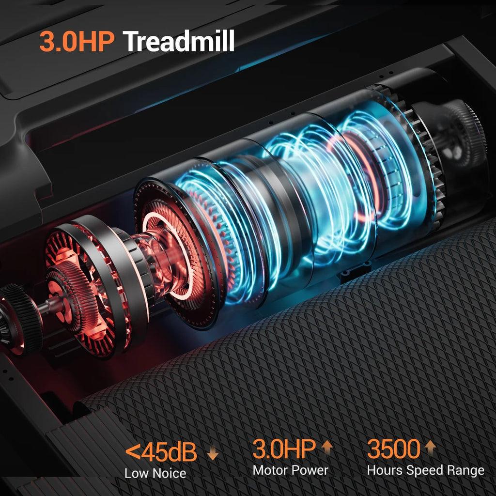 Folding Treadmill, Up to 7.5 mph, Bluetooth Audio and LED Display