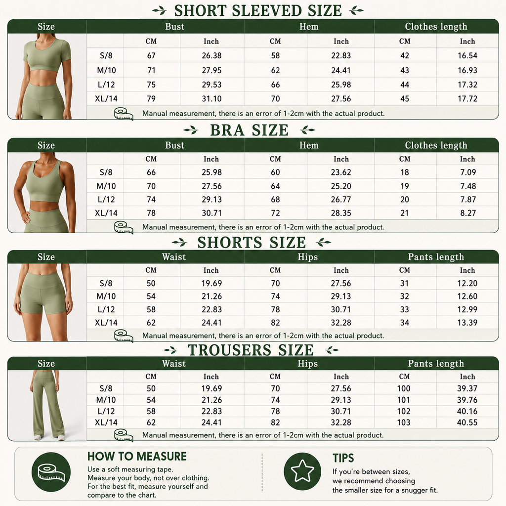 Women's Yoga Sets with Sports Bra or Crop Top and Shorts or Flared Pants