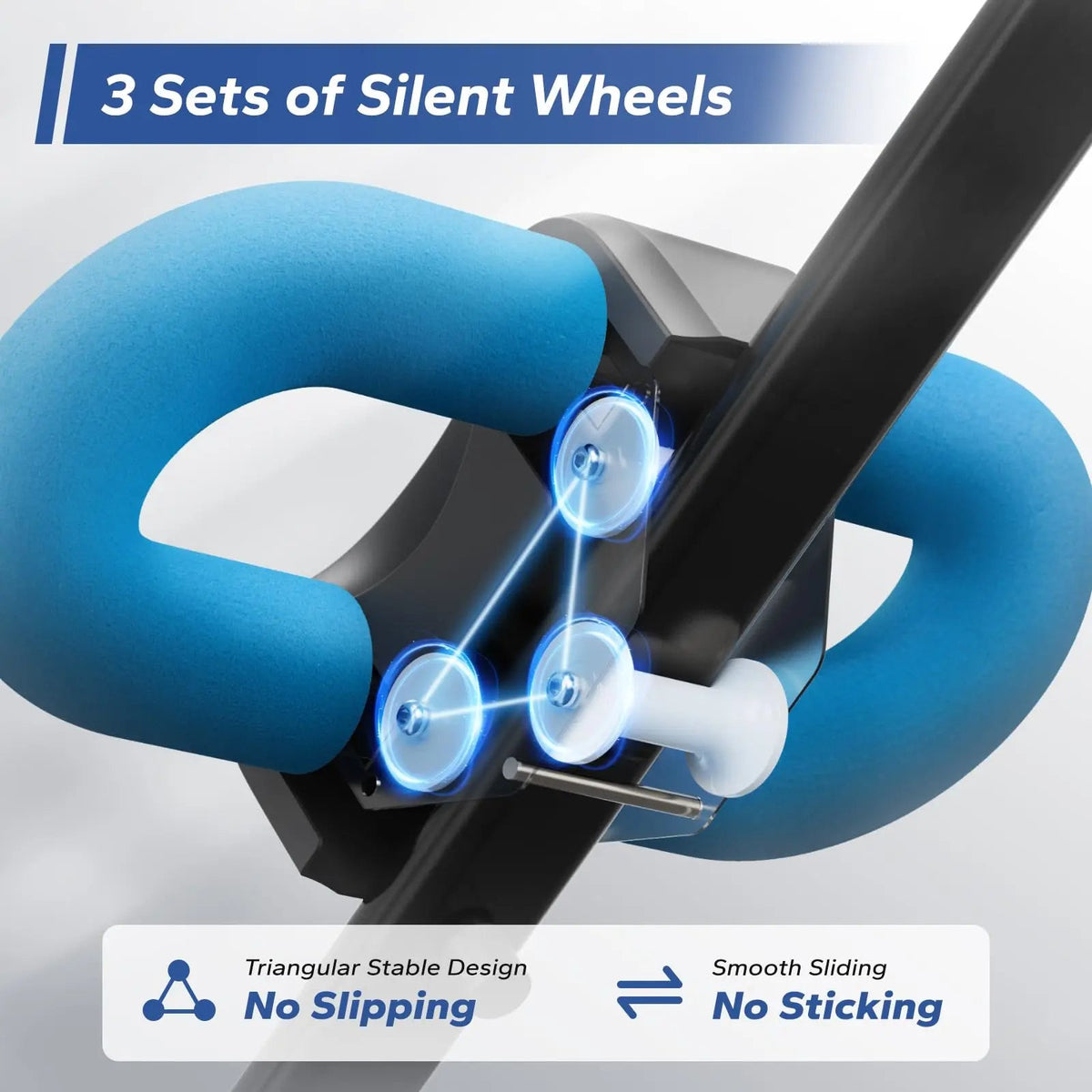 Foldable Ab Trainer with LCD Monitor, 5 Height Levels and Padded Supports