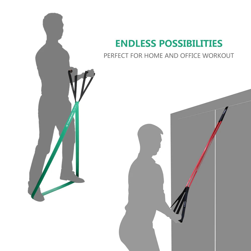Pull-Up Resistance Bands, 5 Latex Loops with Carry Bag