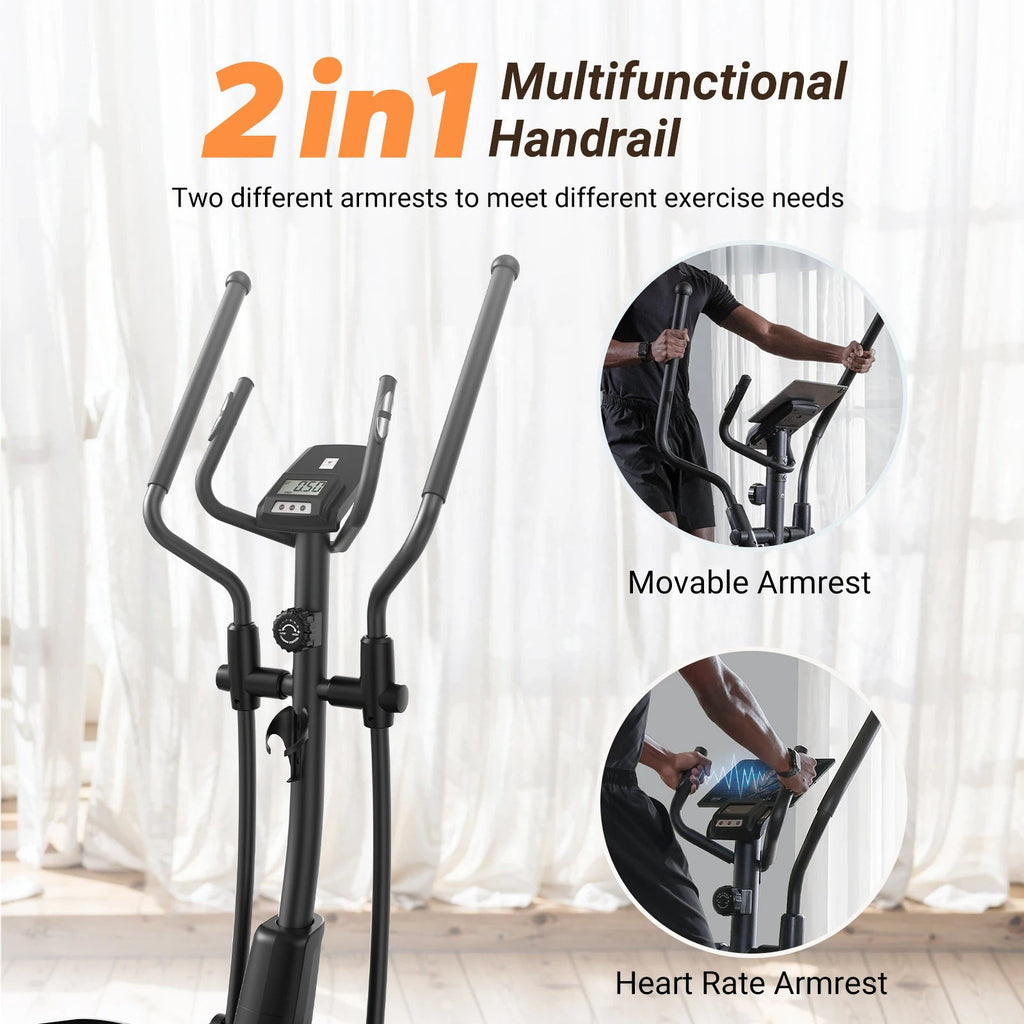 Magnetic Elliptical Trainer, 15.5-Inch Stride and 16 Resistance Levels