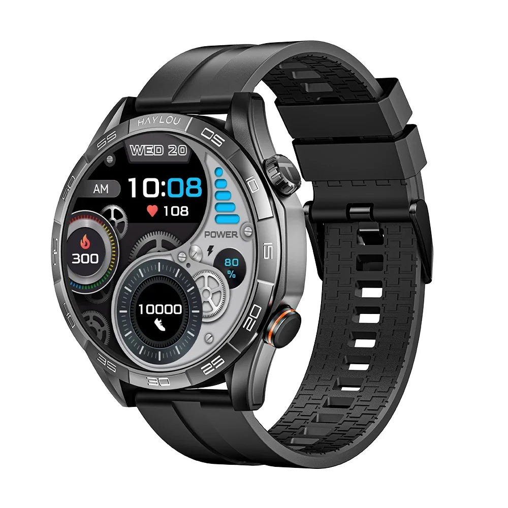Bluetooth Calling Smartwatch, Solar 5, 1.58-Inch AMOLED and Sports Modes