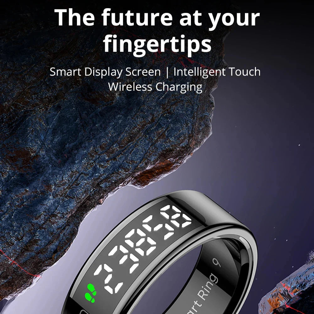 Smart Ring with OLED Display, Sleep and Activity Tracking