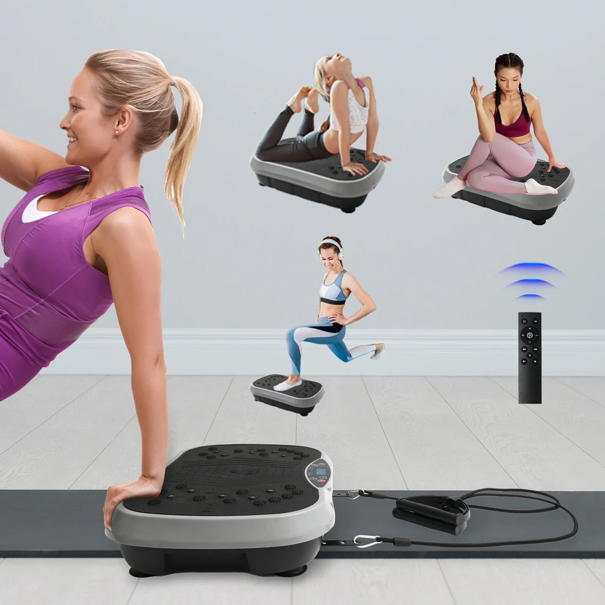 Vibration Plate Exercise Machine, 99 Speeds, 5 Programs and Remote