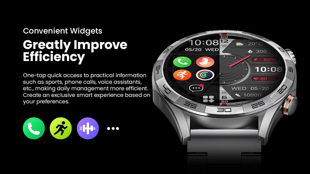 Bluetooth Calling Smartwatch, Solar 5, 1.58-Inch AMOLED and Sports Modes