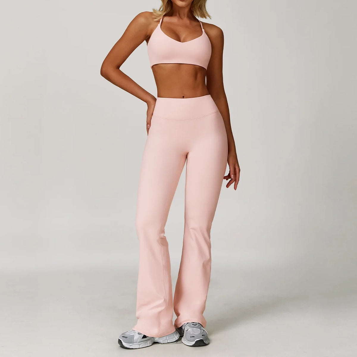 Women's Yoga Activewear Sets with Shorts, Leggings or Flared Pants