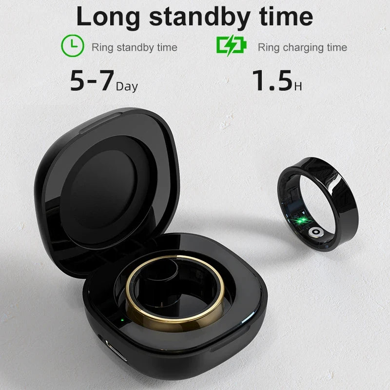 Smart Ring with Activity and Sleep Tracking and Charging Case