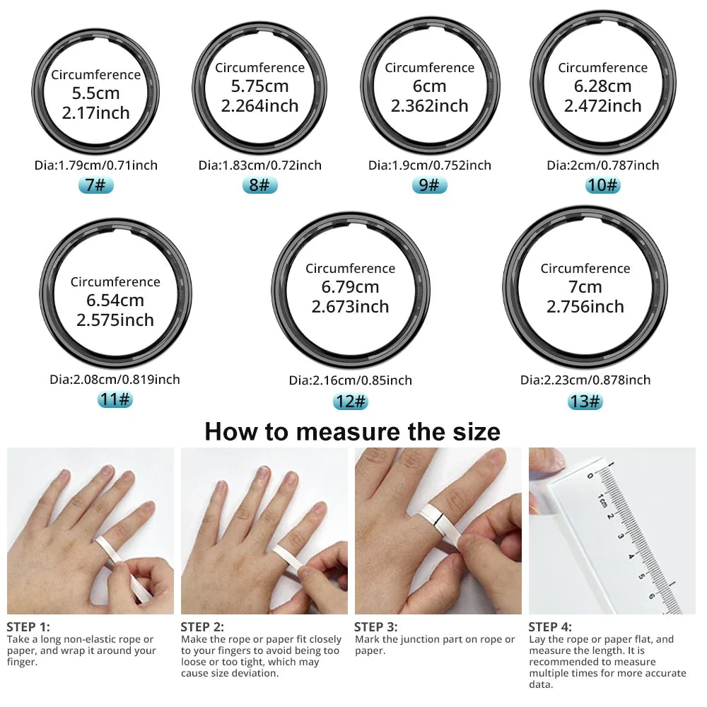 Smart Ring with OLED Display, Sleep and Activity Tracking