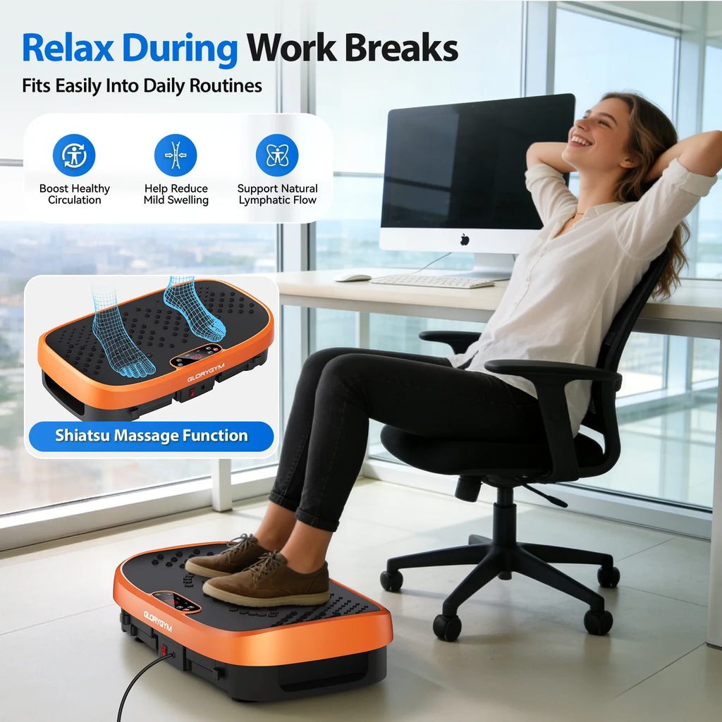 Vibration Plate Exercise Machine, 120 Speeds and Non-Slip Platform