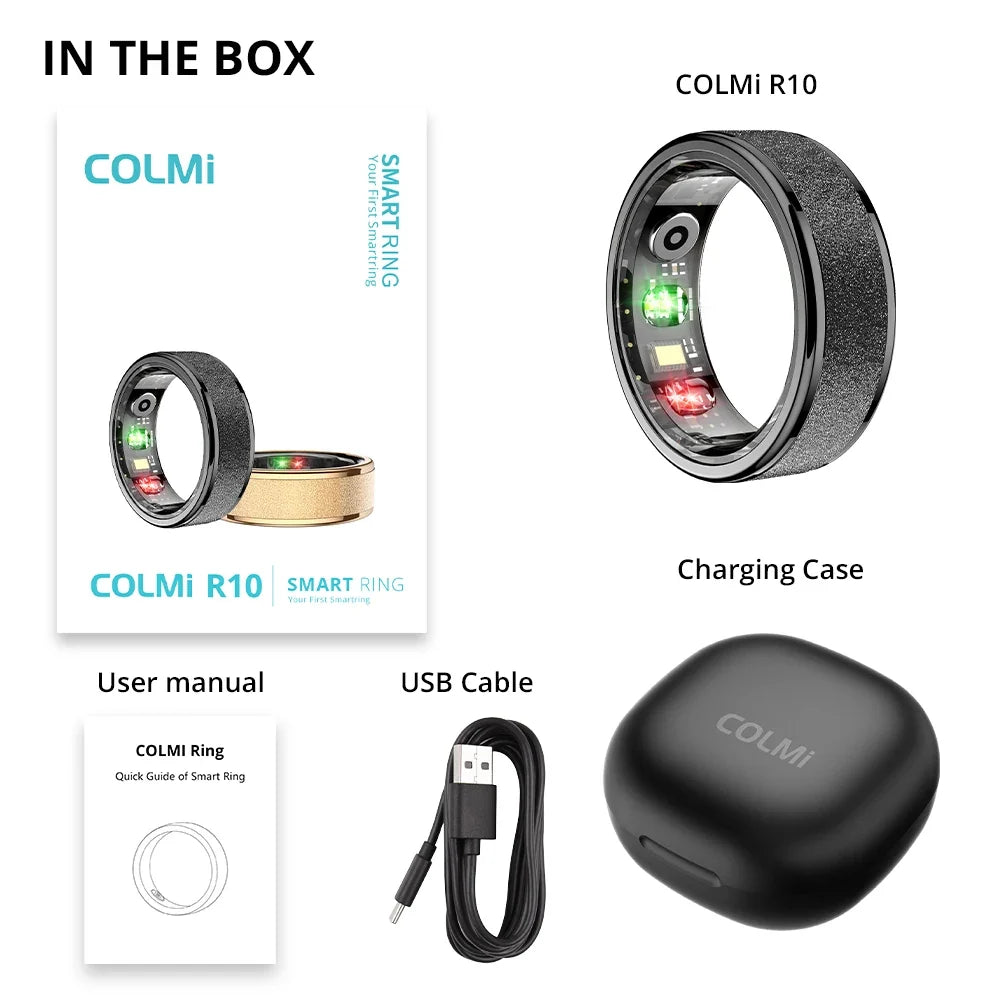 Smart Ring with Activity Tracking and Charging Case