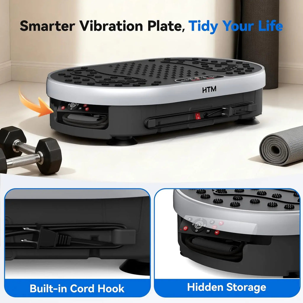 Vibration Plate Exercise Machine, 120 Speeds, 9 Programs and Remote