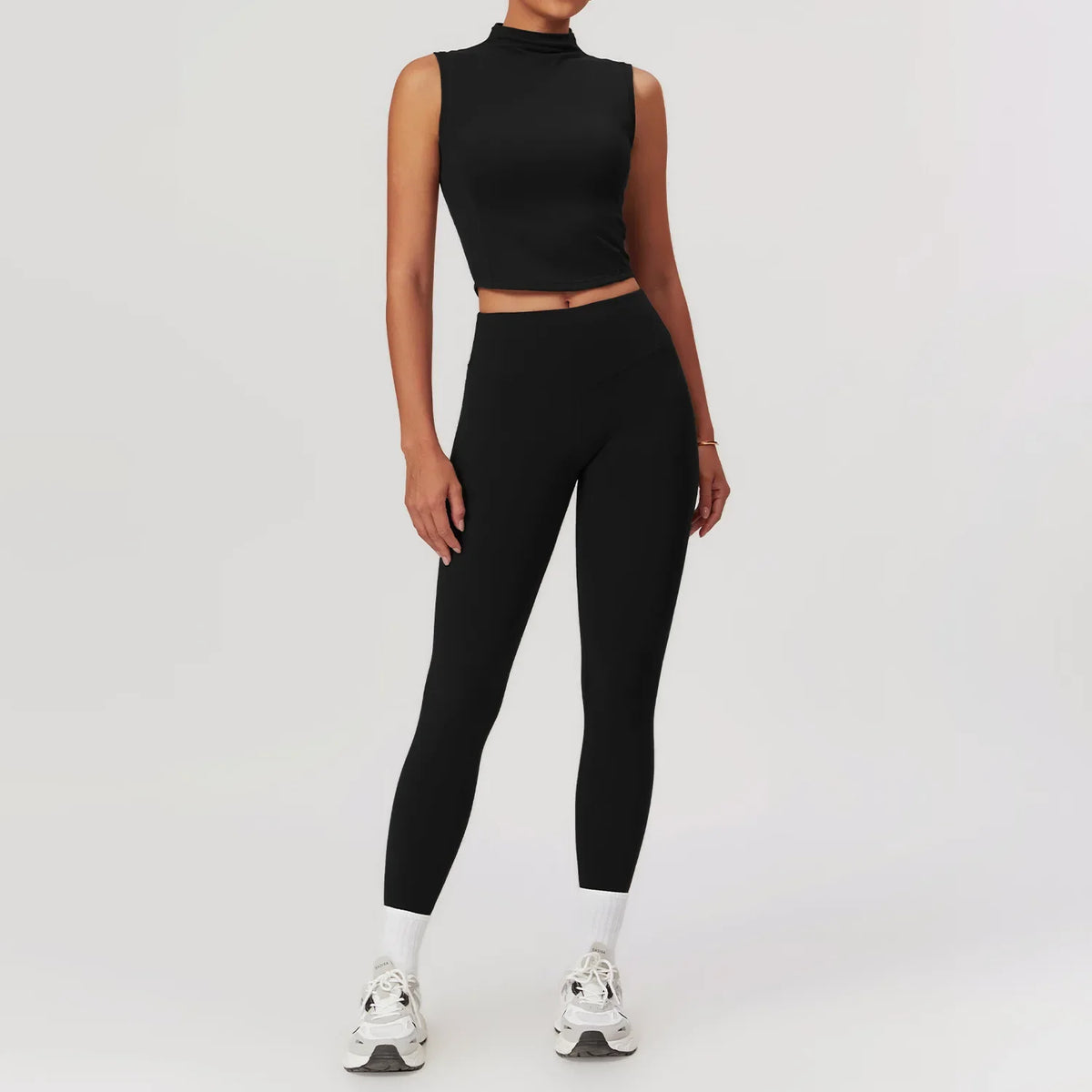 Women's Stretch Activewear Sets with Leggings or Skirt