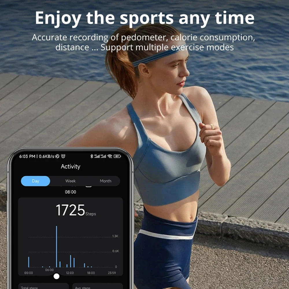 Smart Ring with Activity Tracking and Charging Case
