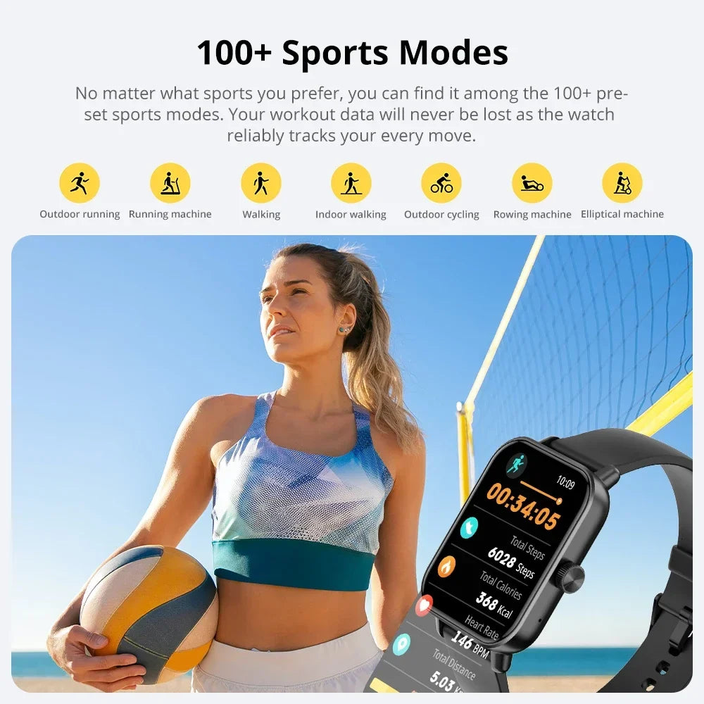 Bluetooth Calling Smartwatch, 1.9-Inch Touchscreen and Activity Tracking