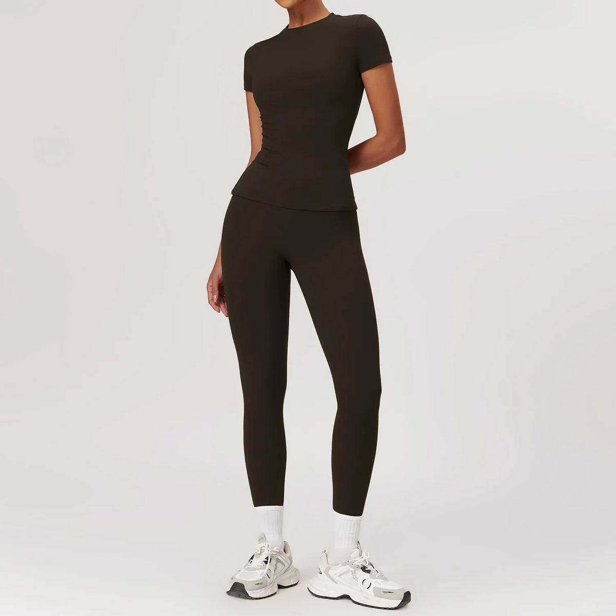 Women's Stretch Activewear Sets with Leggings or Skirt