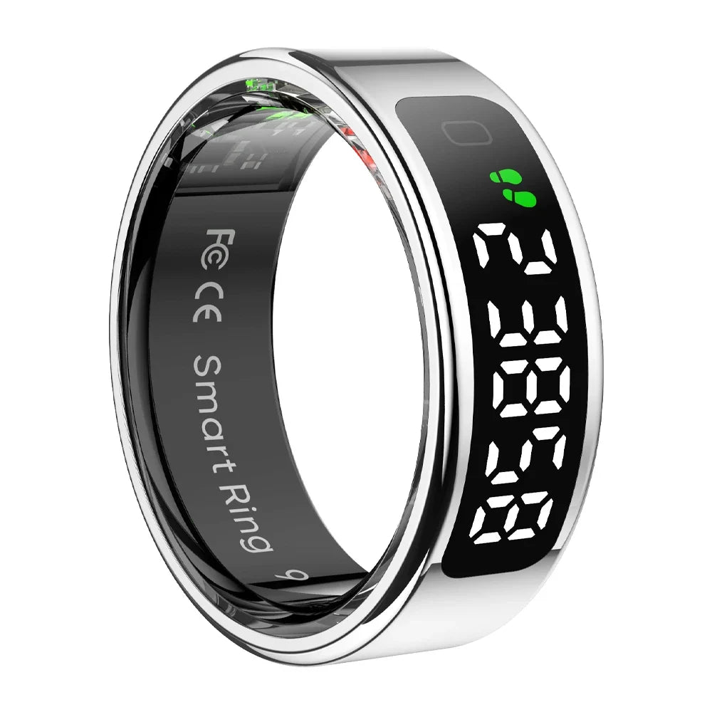 Smart Ring with OLED Display, Sleep and Activity Tracking