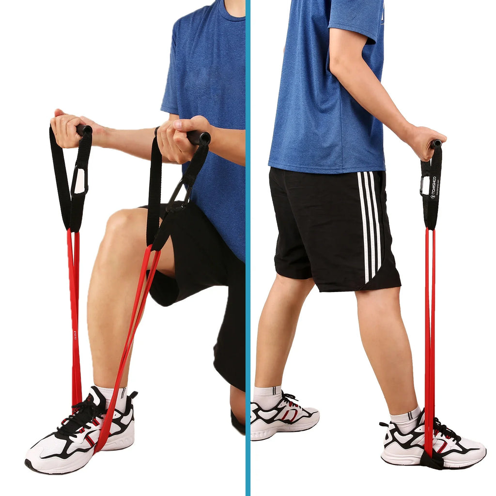 Pull-Up Resistance Band Set, 5 Latex Loops, Handles and Door Anchor