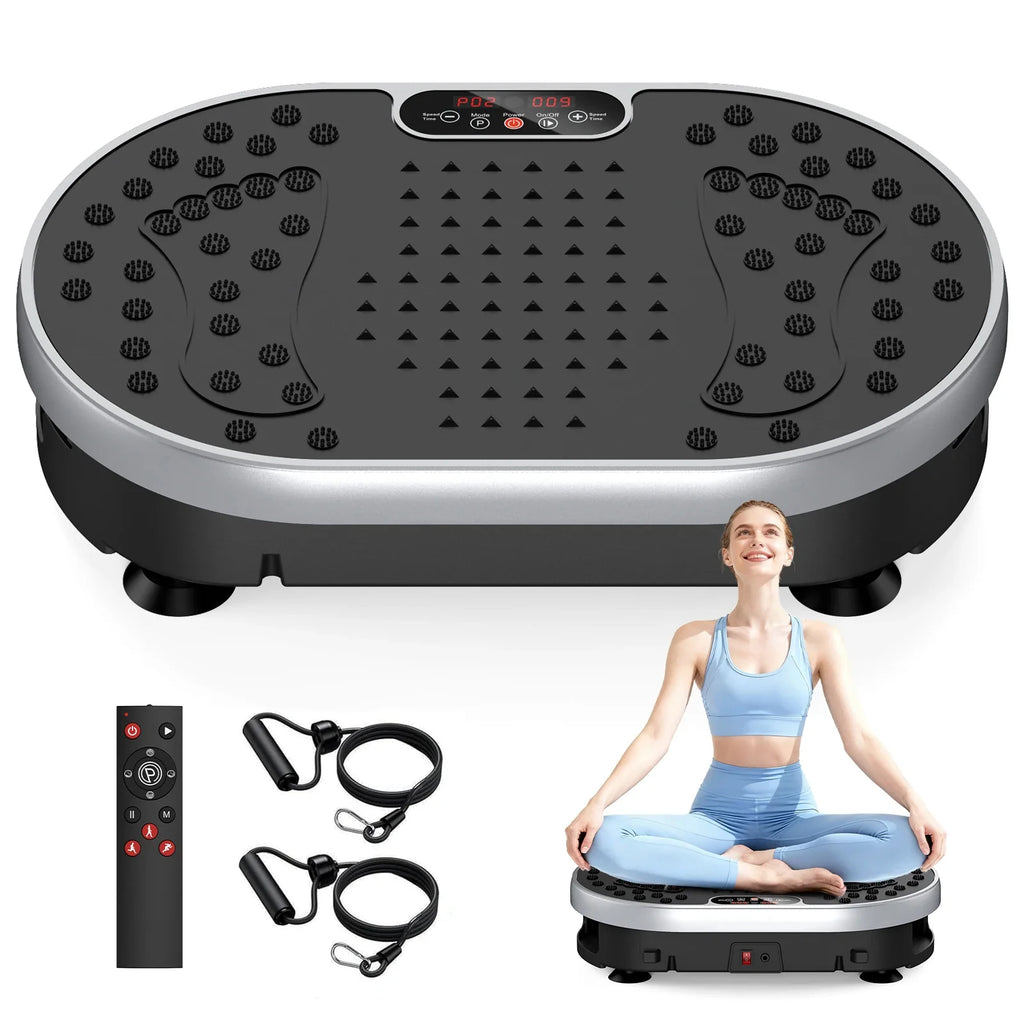 Vibration Plate Exercise Machine, 120 Speeds, 9 Programs and Remote