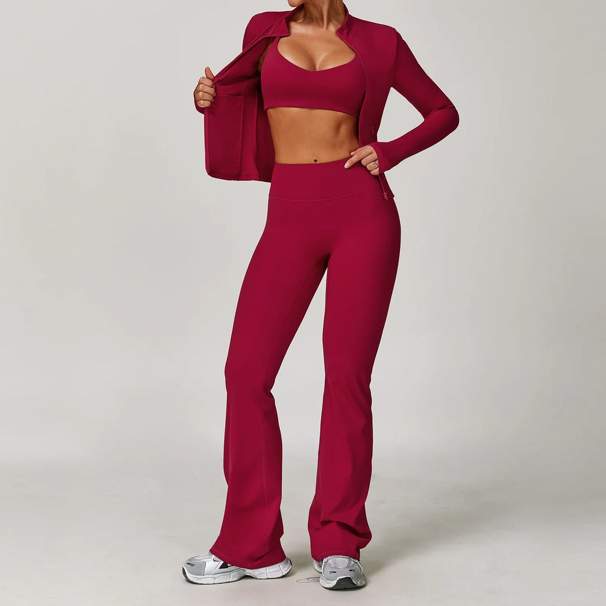 Women's Yoga Activewear Sets with Shorts, Leggings or Flared Pants