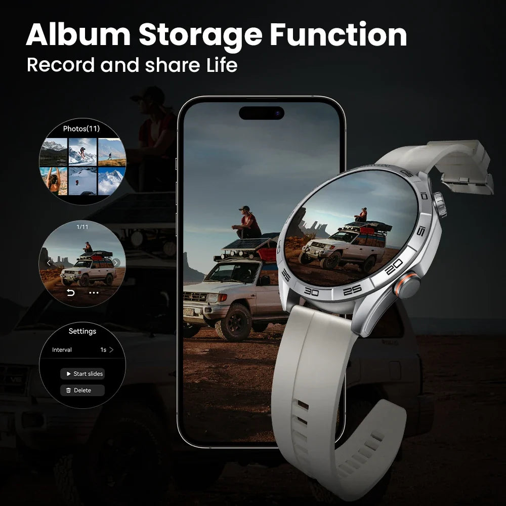 Bluetooth Calling Smartwatch, Solar 5, 1.58-Inch AMOLED and Sports Modes