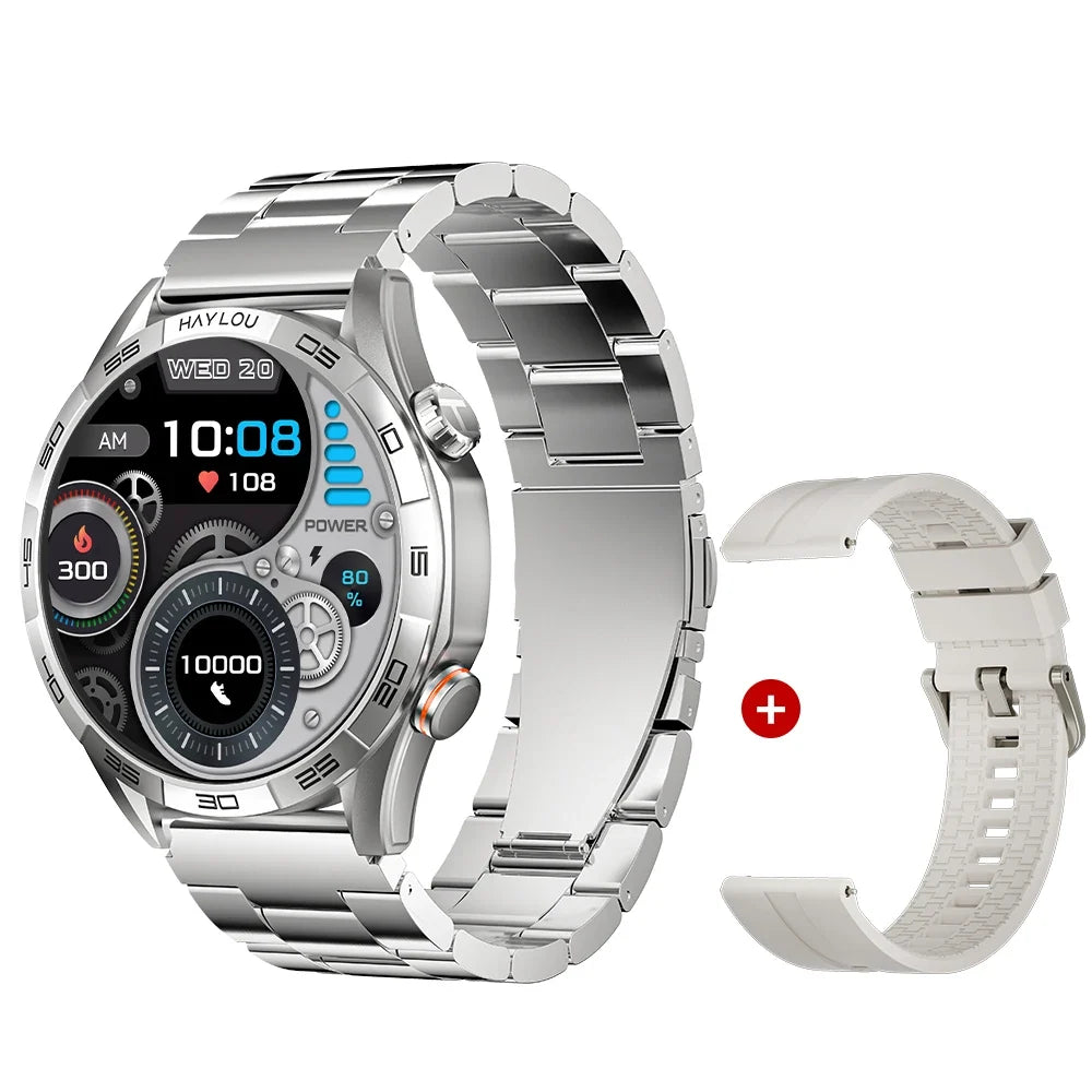 Bluetooth Calling Smartwatch, Solar 5, 1.58-Inch AMOLED and Sports Modes