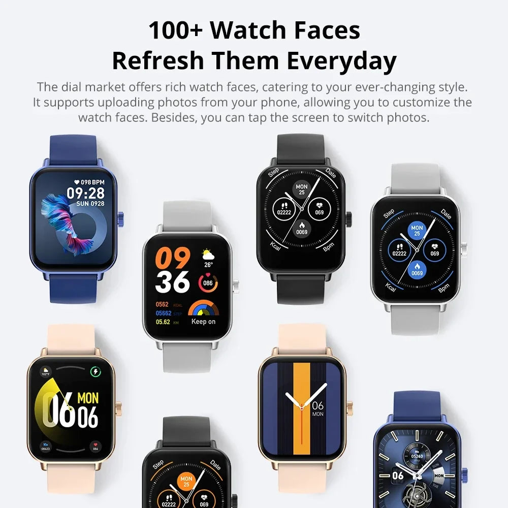 Bluetooth Calling Smartwatch, 1.9-Inch Touchscreen and Activity Tracking