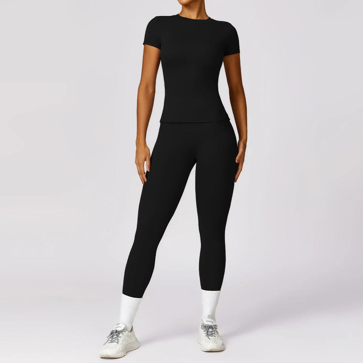 Women's Stretch Activewear Sets with Leggings or Skirt