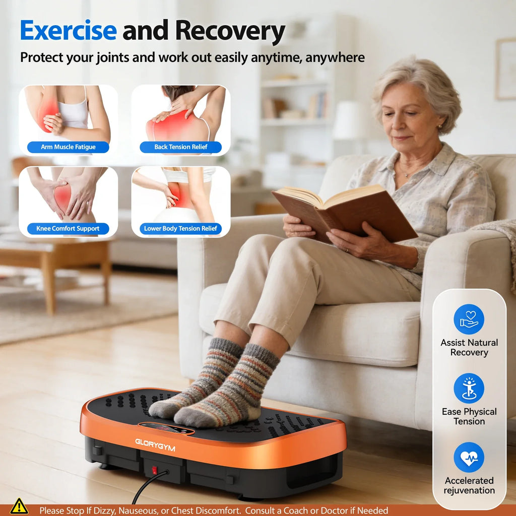 Vibration Plate Exercise Machine, 120 Speeds and Non-Slip Platform