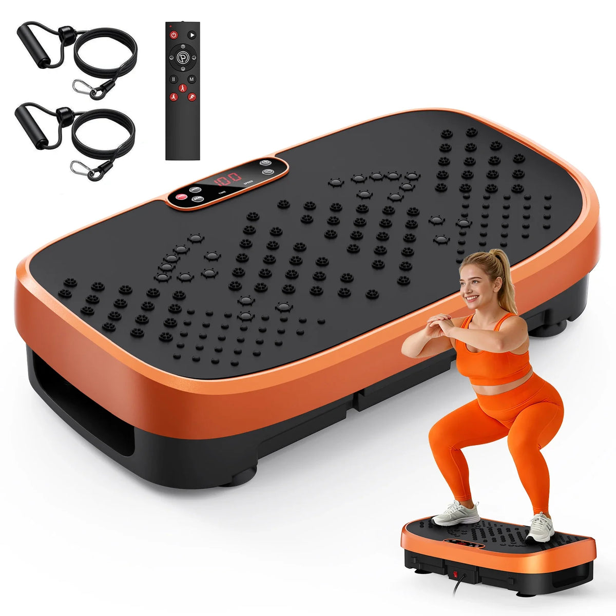 Vibration Plate Exercise Machine, 120 Speeds and Non-Slip Platform