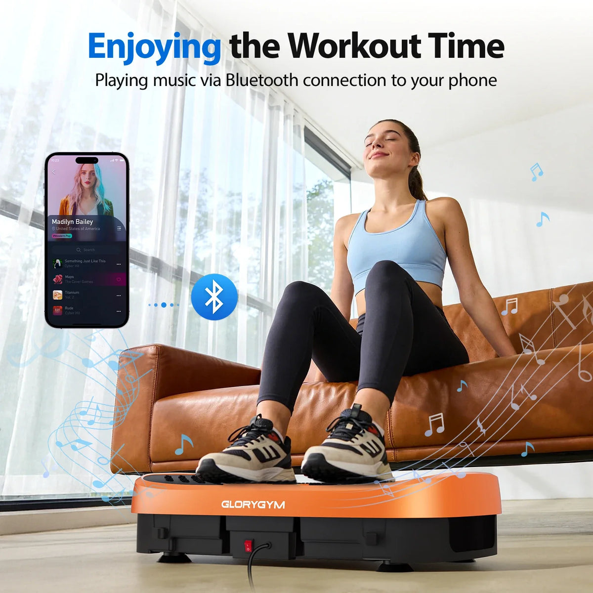 Vibration Plate Exercise Machine, 120 Speeds and Non-Slip Platform