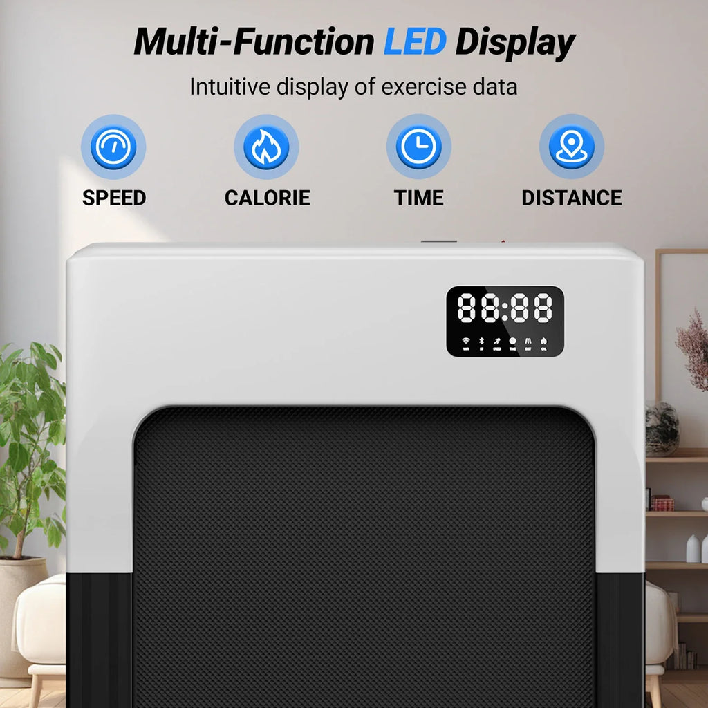 Under Desk Walking Pad Treadmill, Up to 2.5 mph, LED Display and Remote