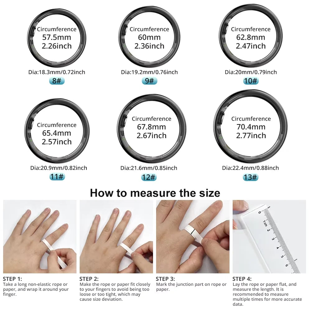 Smart Ring with Activity and Sleep Tracking and Charging Case