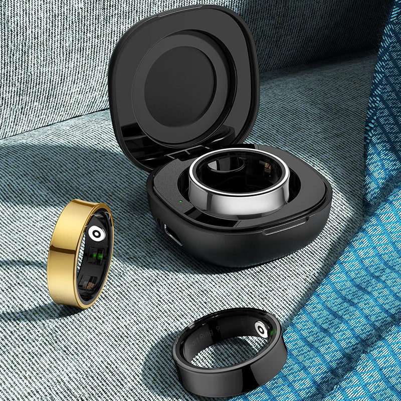 Smart Ring with Activity and Sleep Tracking and Charging Case