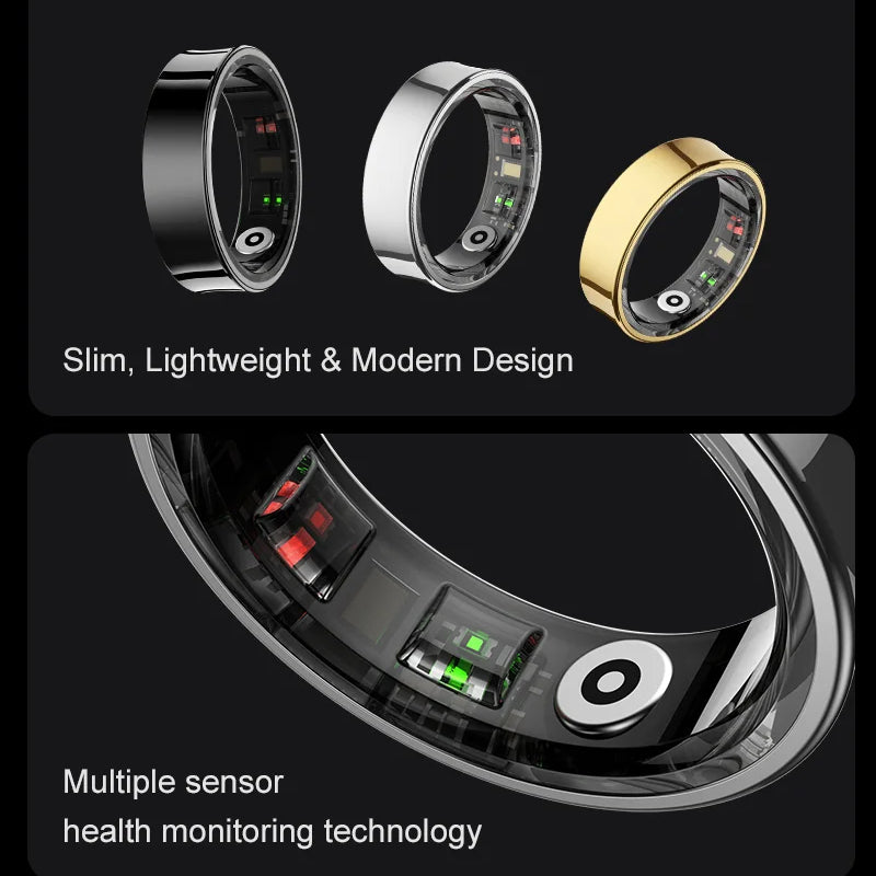 Smart Ring with Activity and Sleep Tracking and Charging Case