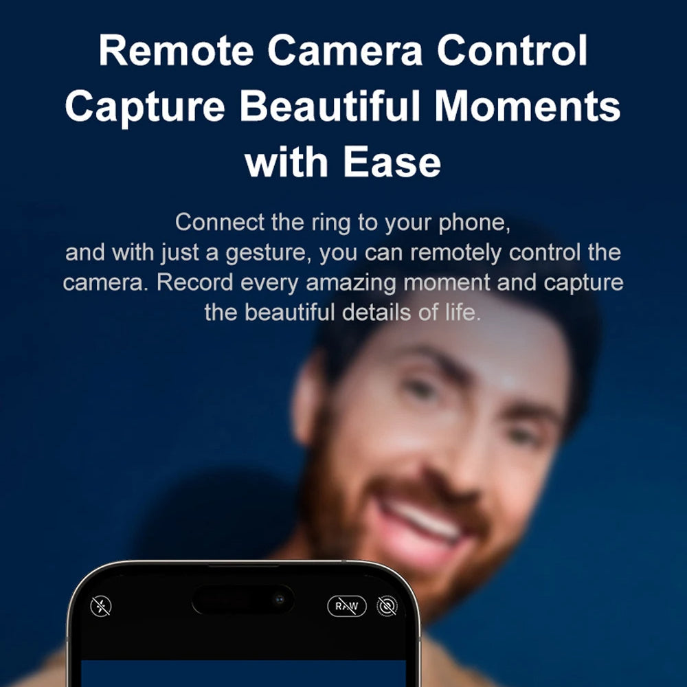 Smart Ring with Activity and Sleep Tracking, Rotating Spinner and Charging Case