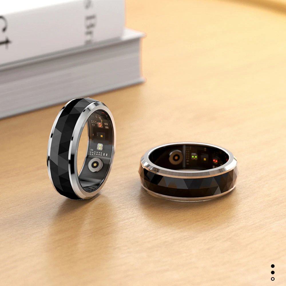 Smart Ring with Activity and Sleep Tracking, Rotating Spinner and Charging Case