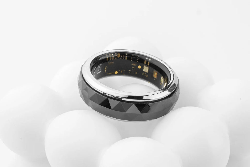 Smart Ring with Activity and Sleep Tracking, Rotating Spinner and Charging Case