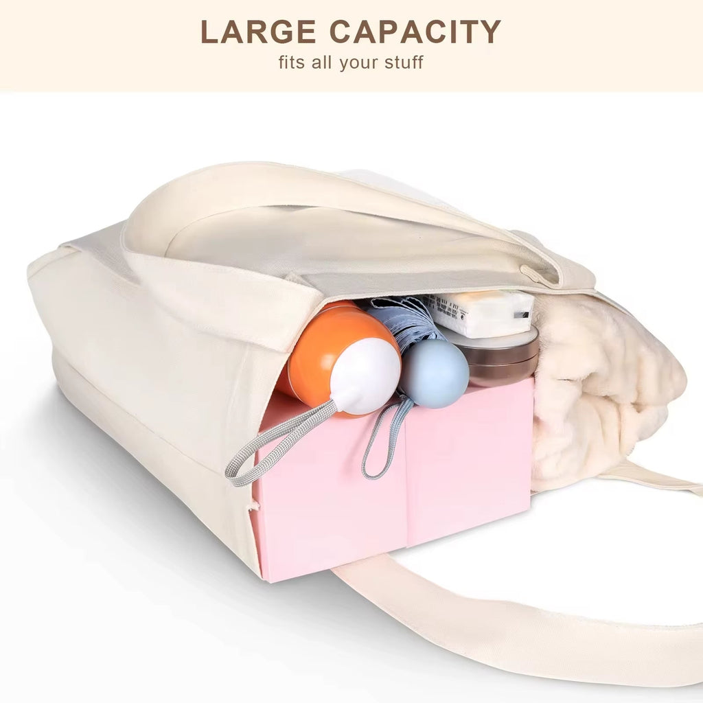 Canvas Yoga Mat Bag with Adjustable Shoulder Strap