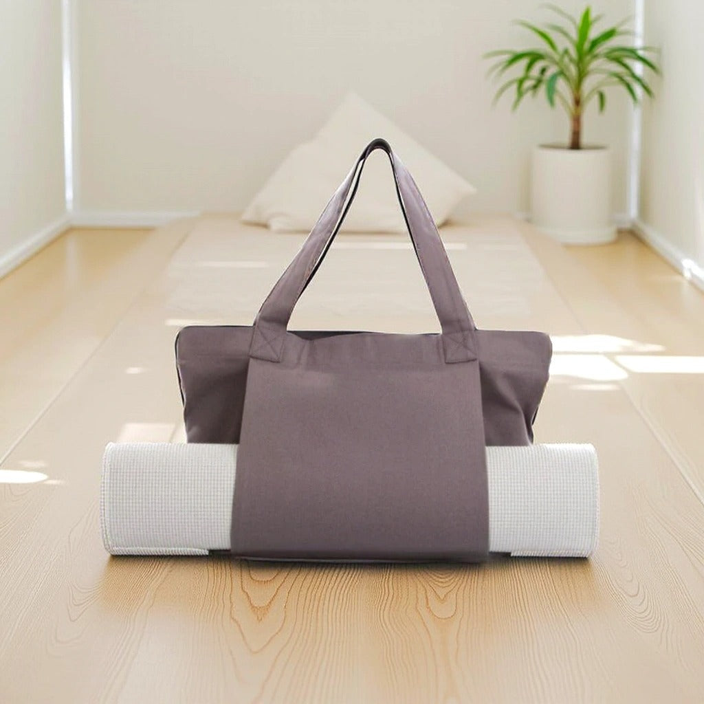 Canvas Yoga Mat Bag with Adjustable Shoulder Strap