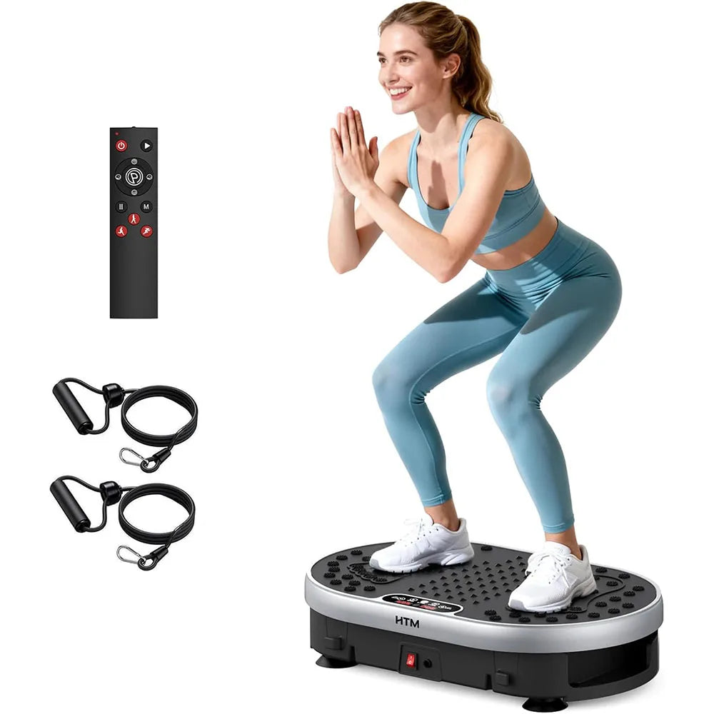 Vibration Plate Exercise Machine, 120 Speeds, 9 Programs and Remote