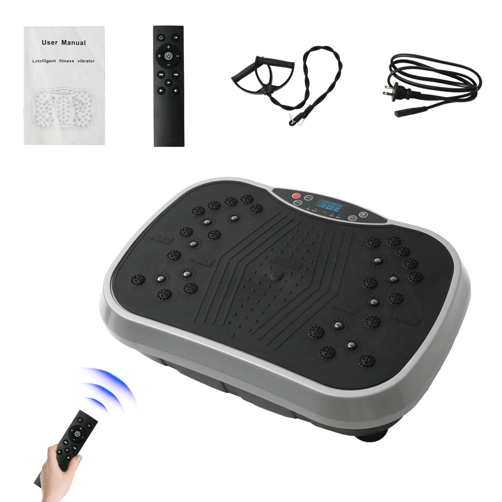 Vibration Plate Exercise Machine, 99 Speeds, 5 Programs and Remote