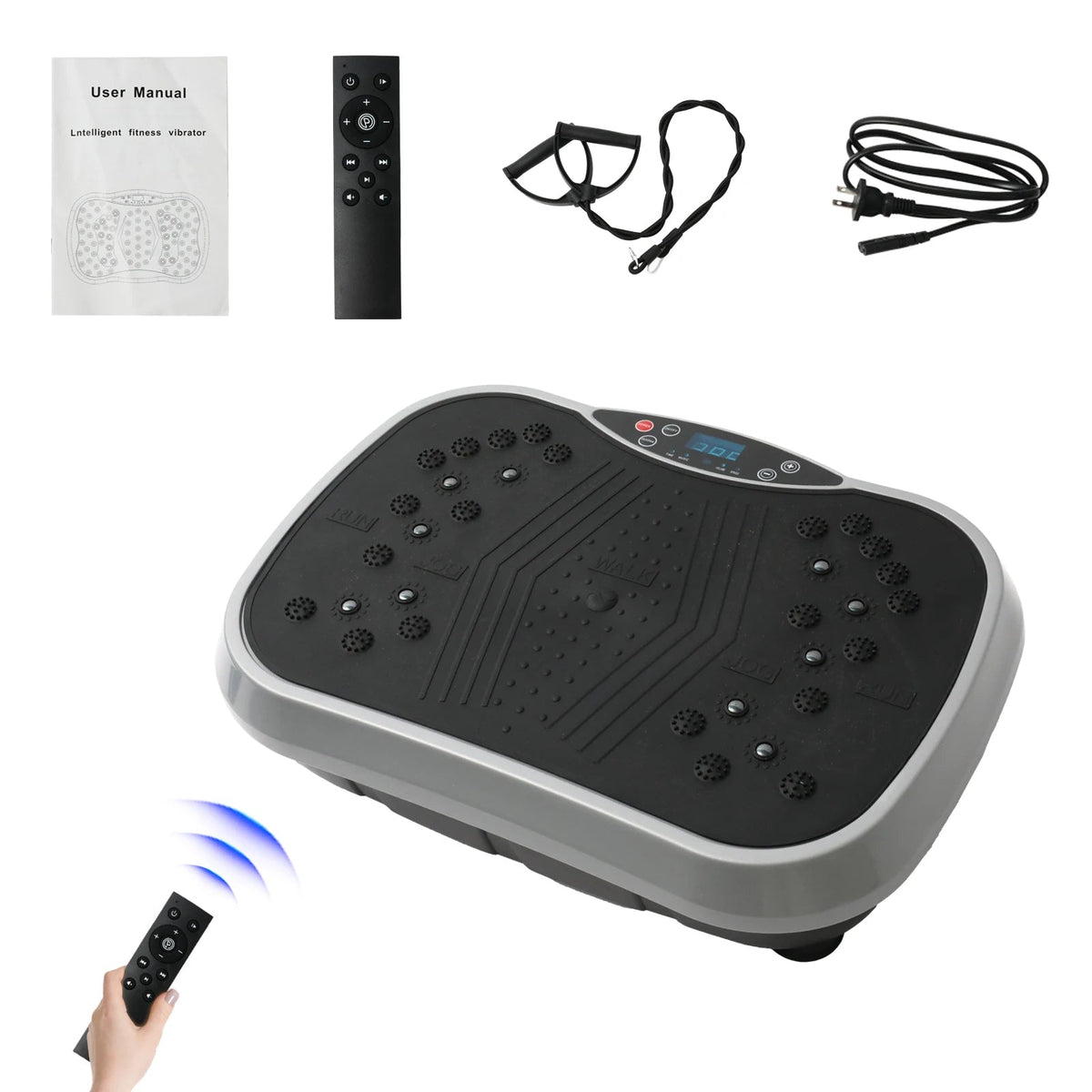 Vibration Plate Exercise Machine, 99 Speeds, 5 Programs and Remote