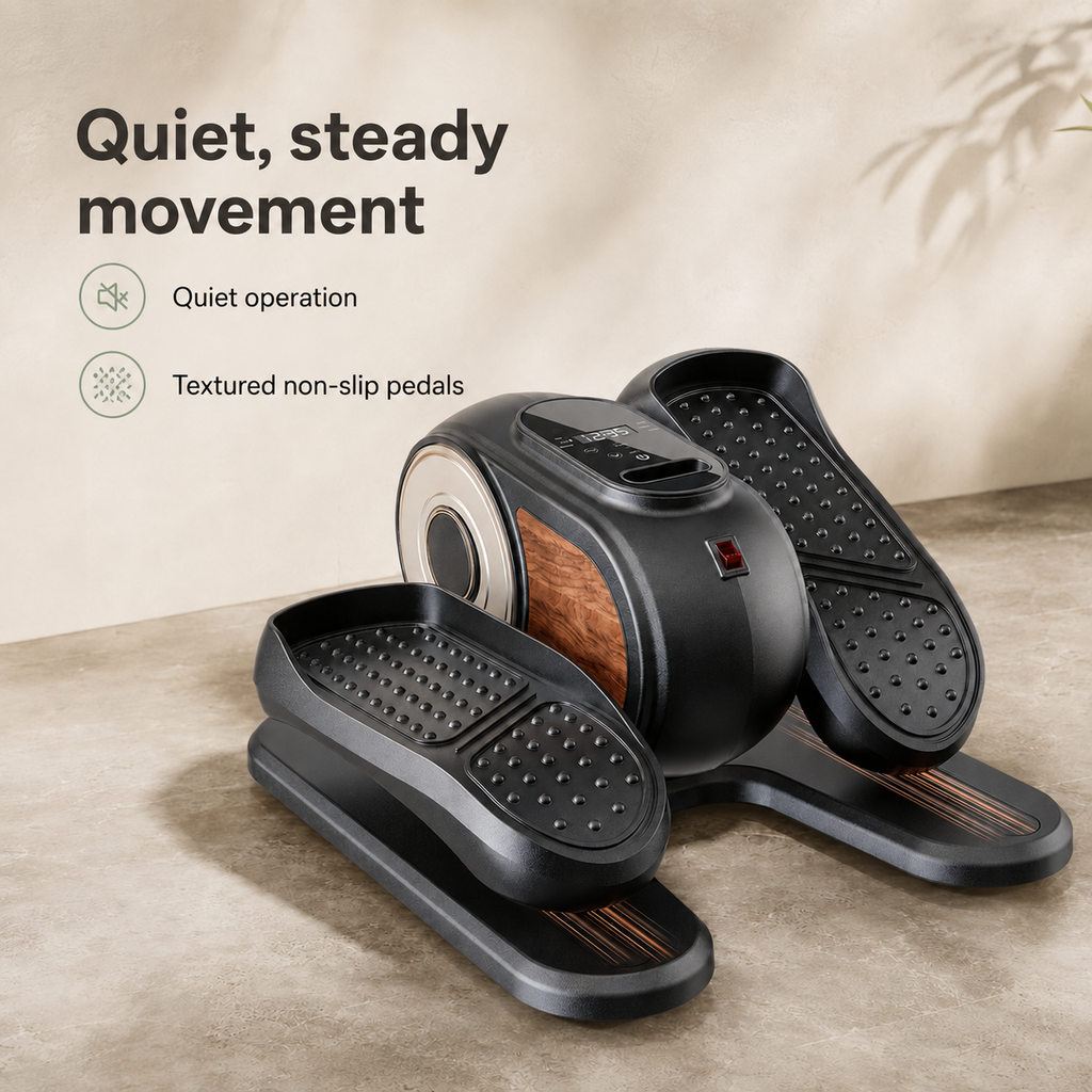Electric Under-Desk Elliptical with 12 Speeds and Remote