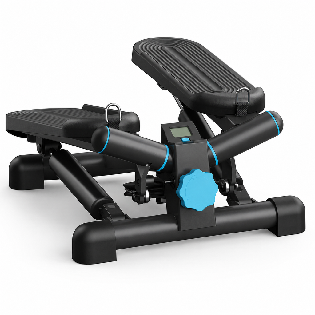 Mini Twist Stepper Machine with Hydraulic Resistance and LCD Monitor