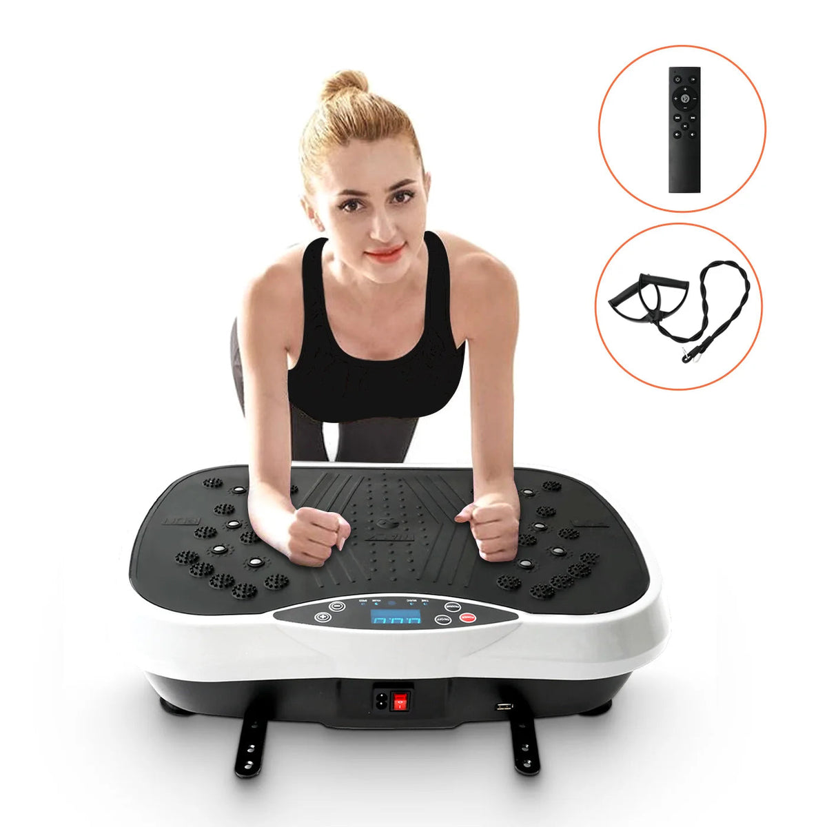 Vibration Plate Exercise Machine, 99 Speeds, 5 Programs and Remote
